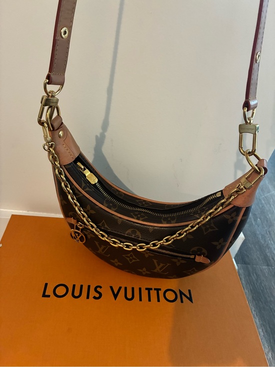 Louis Vuitton Handbags - Louis Vuitton Monogram Crescent Shoulder Bag with Gold Chain
